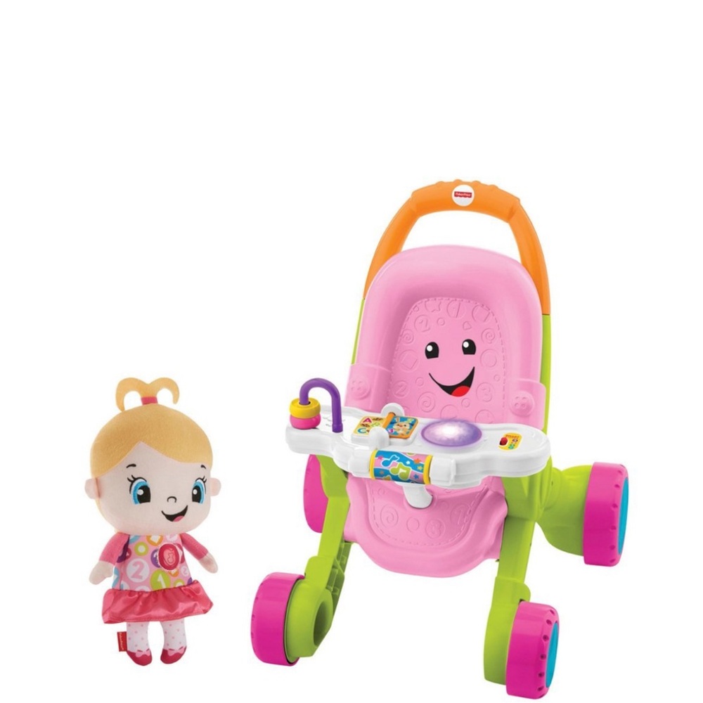 Fisher-Price Laugh Learn Stroll Learn Walker with Doll